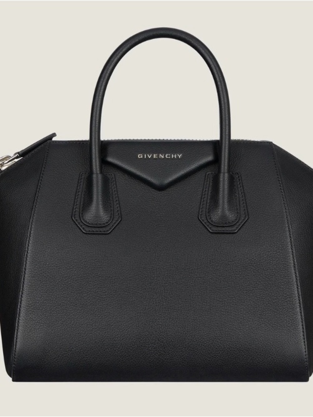 Givenchy Antigona Black Grained Leather Satchel